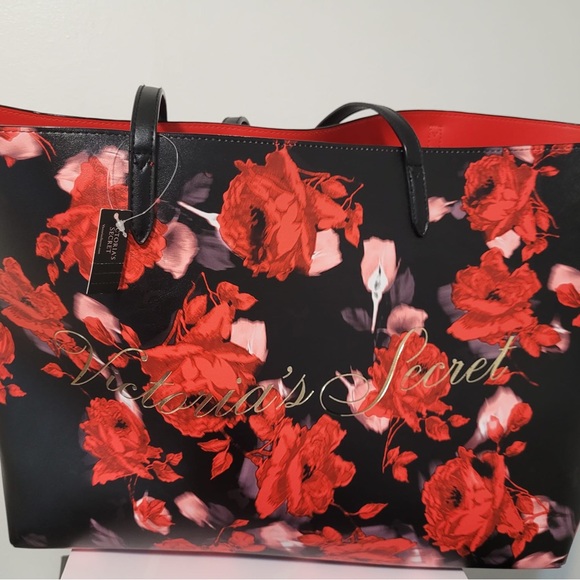 Flower print tote bad - Picture 2 of 3